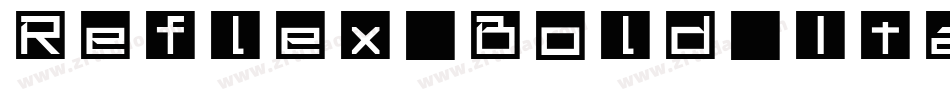 Reflex Bold Italic字体转换